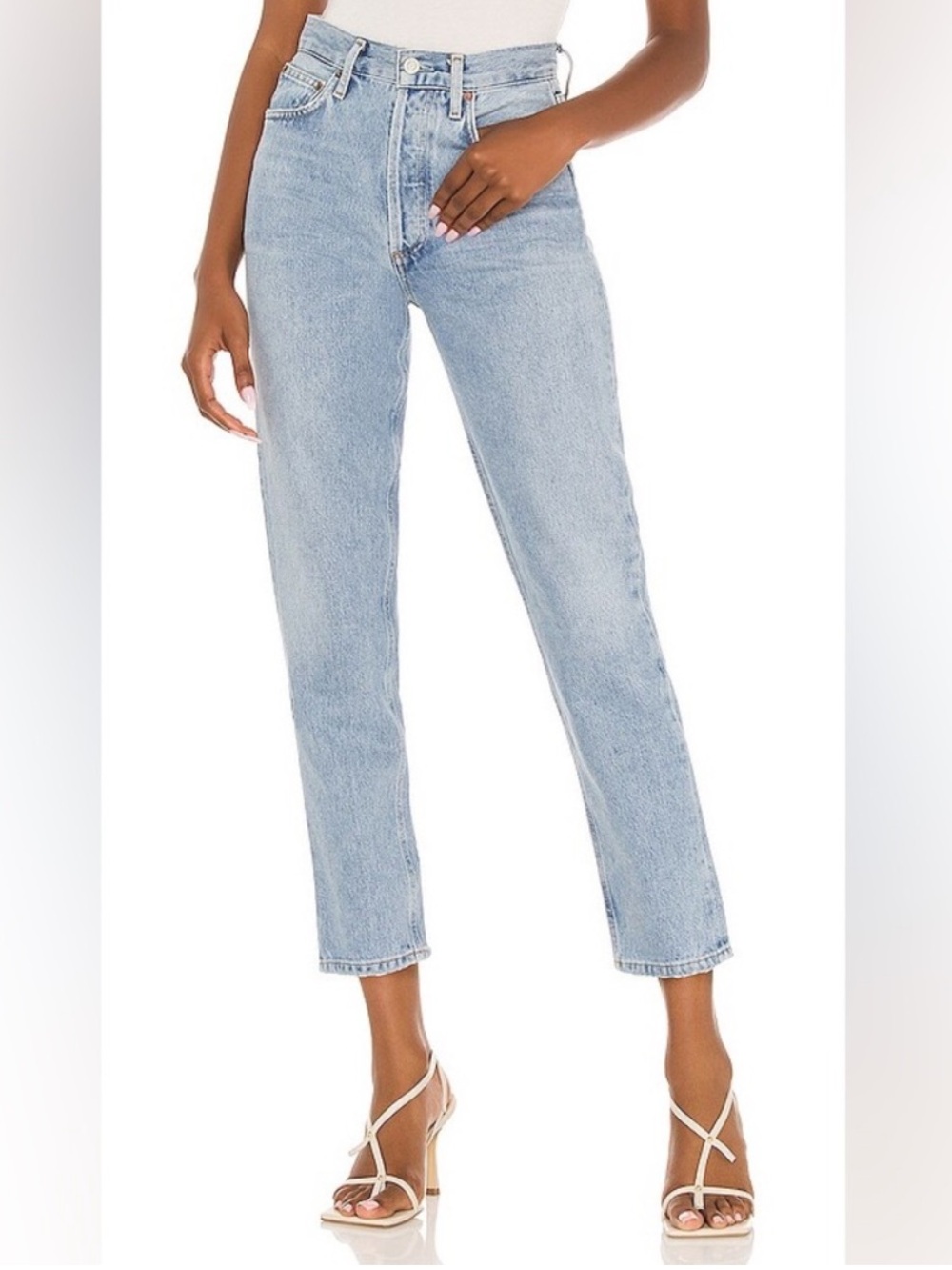 AGOLDE Fen High Rise Relaxed Taper Jeans in Dimension Size 26